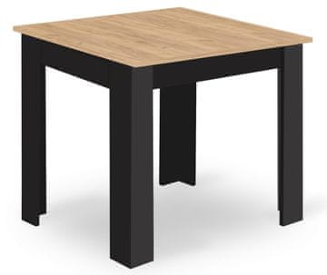 shumee NP 80x80 Artisan miza, črne noge
