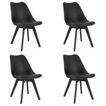 shumee Stol Mark - črn / črne noge x 4