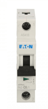 Eaton Odklopnik 1P C 6A 15kA AC FAZ C6/1 278555