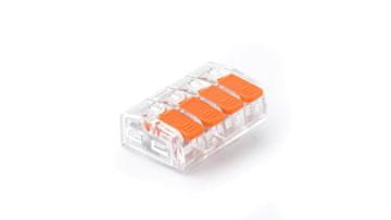 Pawbol Hitri konektor z vzvodom 4x 0,2-4,0 mm2 prozoren E.4192T /100 kosov/