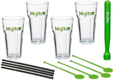 Secret de Gourmet Kozarci za mojito, komplet 13 kosov