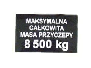 shumee Največja teža nalepke 8500 kg