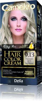 DELIA Delia Cosmetics Cameleo HCC Permanentna barva Omega+ št. 9.13 Šampanjsko blond 1 pakiranje.