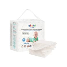 AKUKU Akuku Baby Soft previjalne podloge za enkratno uporabo 40x60 cm (a0500) 1 paket - 15 kosov.