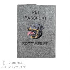 Artdog Rotvajler - etui za pasji potni list, ovitek za dokumente, potovalno darilo znamke Art-Dog