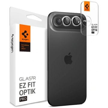 Spigen Zaščitno steklo za kamero Spigen Optik Pro Glas.TR "EZ FIT" za iPhone Air, srebrno, 2 kosa