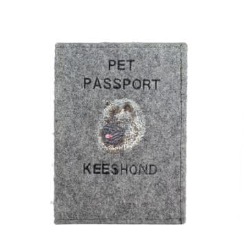Artdog Keeshond - etui za pasji potni list, ovitek za dokumente, potovalno darilo znamke Art-Dog