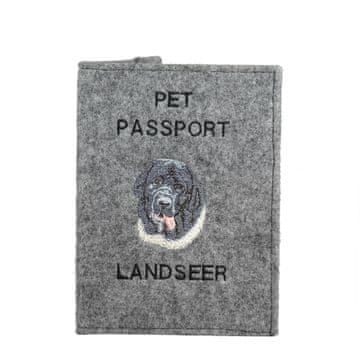 Artdog Landseer - etui za pasji potni list, ovitek za dokumente, potovalno darilo znamke Art-Dog