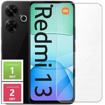shumee Kaljeno steklo 9H 2.5D za Xiaomi Redmi 13 4G - zaščitno steklo za zaslon, zaščitno steklo