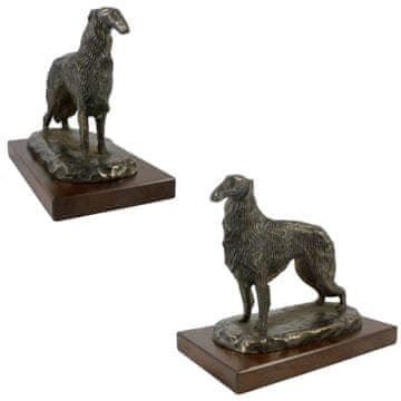 Artdog Ruski hrt, hrt, hrt II - kipec psa, pisarniška figurica, pokal za pasjo razstavo Art-Dog