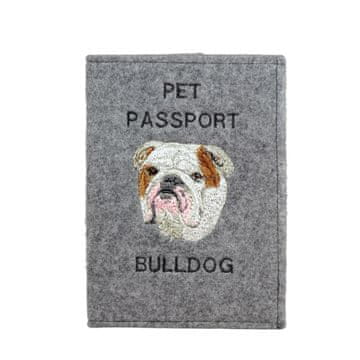 Artdog Bulldog - etui za pasji potni list, ovitek za dokumente, potovalno darilo znamke Art-Dog