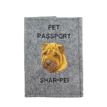 Artdog Šar pei - etui za pasji potni list, ovitek za dokumente, potovalno darilo znamke Art-Dog