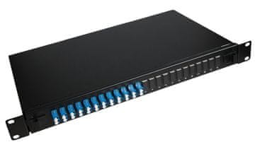 shumee Lanview optična patch plošča 19" 1U z 12 LC dupleksnimi enomodnimi konektorji, LVO233840