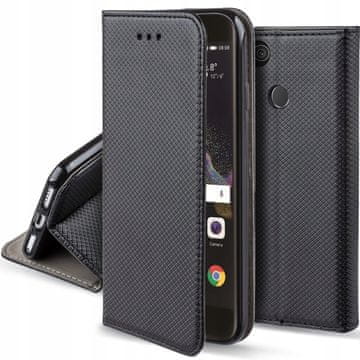 shumee Ovitek za Huawei P8 lite 2017 / P9 lite 2017 pametni magnetni ovitek črne barve + steklo