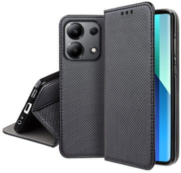 shumee Ovitek za Xiaomi Redmi Note 13 4G s pametnim magnetnim zapiranjem. Z zavihkom + steklom.