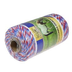 shumee Pletenica za električno ograjo Shepherd's 3 x 0,16 mm, UV odporna, 250 m barvito ohišje