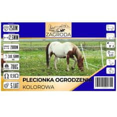 shumee Pletenica za električno ograjo Shepherd's 3 x 0,16 mm, UV odporna, 250 m barvito ohišje
