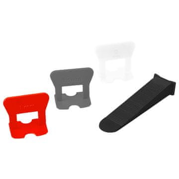 shumee Sistem za niveliranje z klini in sponkami št. 2 MIX (paket 25/50 kosov) 1,0 mm Vorstahl
