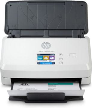 HP Optični bralnik HP Scanjet Pro N4000 Snw1, ploski, 600 x 600 DPI, A4, črno-bel, 6FW08A