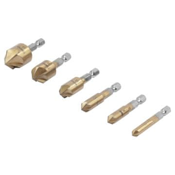shumee Komplet ugrezil in poševnih rezil za les, aluminij, komplet 6 kosov, 6-19 mm, Vorstahl