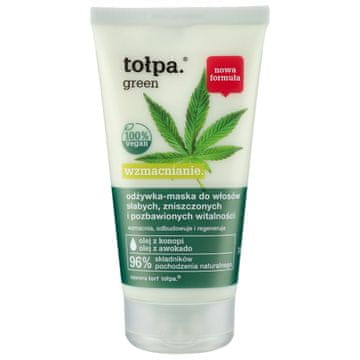 shumee Tołpa Green krepilna balzam-maska za šibke, poškodovane in brezživljenjske lase 150 ml