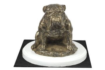 Artdog Bulldog III - kipec psa, figurica na belem podstavku, pokal za pasjo razstavo Art-Dog