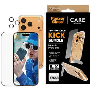 PanzerGlass Zaščitni komplet PanzerGlass Feature Kick 3v1 ovitek + steklo + leča za iPhone 17 Pro