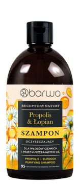 BARWA Barwa recept za naravni čistilni šampon za tanke in mastne lase - propolis in repinec