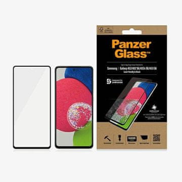 PanzerGlass Kaljeno steklo za Samsung Galaxy A52 PanzerGlass ovitek, antibakterijski, črne barve
