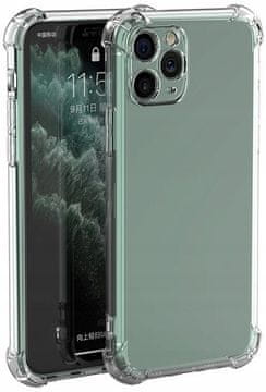 shumee Ovitek za iPhone 11 Pro Max z ojačano zadnjo stranjo, odporno proti udarcem + steklo