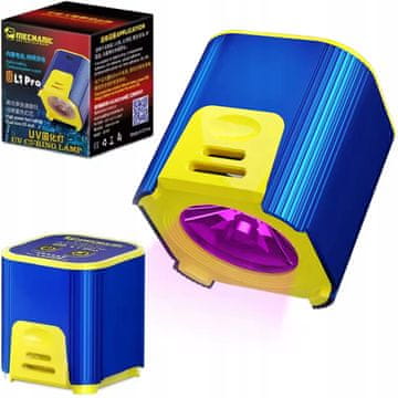 Rosfix Mechanic L1 Pro - UV LED svetilka | USB-C + baterija 400 mAh | 5–7 W | 395 nm | Za UV lake, spajkalne maske, lepila | Časovnik 30 s / 60 s / neprekinjeno delovanje | Kompaktna in mobilna
