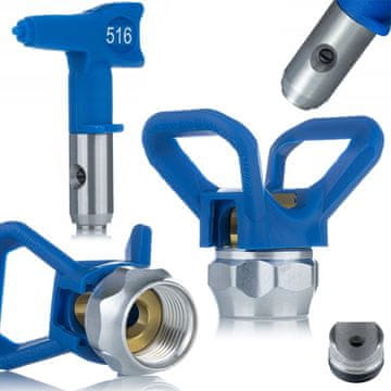 Rosfix SpraySet ProFFLP 516 + glava RAC X - šoba SoftFlow + ščitnik za brezzračne razpršilnike Graco / Rosfix | 25 cm pršenje | Tehnologija nizkotlačnega FFLP | HQ