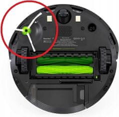 shumee Komplet stranskih krtač 3x - Stranske krtače za iRobot Roomba i7 i5 i3 j7 j9 e5 Combo | 3 kosi | TPR + najlon | Bela in zelena | Nadomestne z nosilci
