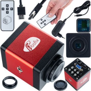 Rosfix Mikroskopska kamera Draco Red PRO KMDRP-HDMI-VGA z ločljivostjo 2 MP