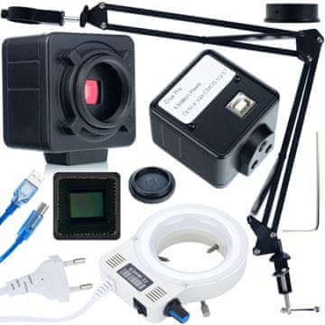 Rosfix Nastavljiva roka/ogrodje Rosfix za digitalni mikroskop ODM-180X 50 mm + 32xLED osvetljevalec + kamera Crux PRO kmcp-hdmi-USB 5mp Plantes Pro serija