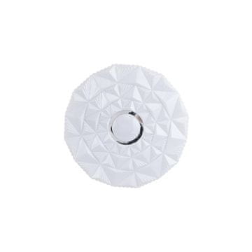 shumee Dekorativna stropna svetilka za dnevno sobo ali spalnico, trikotne oblike, bela, okrogla, Ø27cm, nevtralna barva, LED, 12W, kelmi, Italux