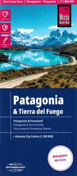 shumee Patagonija, Ognjena zemlja 1:1 400.000. Vodoodporen cestni in turistični zemljevid. Izdaja 2024. Potovalno znanje in izkušnja