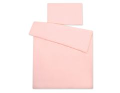 MY SWEET BABY Otroška posteljnina iz bombaža, 2-delni komplet, prevleka za vzglavnik 60x40, prevleka za odejo 120x90 - pudrasto roza