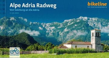 Inny Alpe Adria Radweg: Od Salzburga do Jadranskega morja. Vodoodporni kolesarski atlas. Izdano leta 2024. Esterbauer GmbH