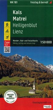 Freytag & Berndt Visoke Ture: Kals, Heiligenblut, Matrei, Lienz. Vodotesen pohodniški zemljevid WK 181. Izdano 2024. Freytag & Berndt