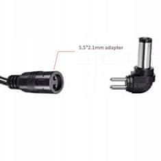 Rosfix Napajalnik DC 30 W - Univerzalni napajalnik | 3–12 V | 1,2 A | 6 komolcev | USB | EU | Kompakten | Nastavitveni gumb