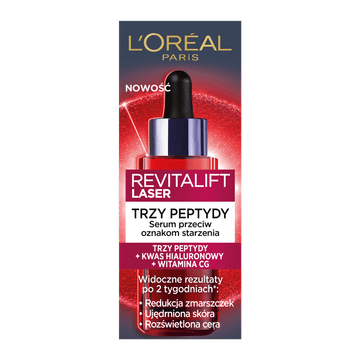 L’Oréal Loreal Revitalift Laser Tri-Peptides serum proti staranju - trije peptidi + hialuronska kislina + vitamin CG 30 ml