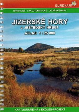 shumee Jizerske Hory a Jestedsky Hrbet / gorovje Jizera in greben Ještěd 1:25.000. Turistični atlas. HP-jeva kartografija