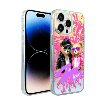 shumee Ovitek za iPhone 14 Pro Max ibizu California Sunset z MagSafe, ki spreminja barvo, Zaljubljen par, Zaljubljen par