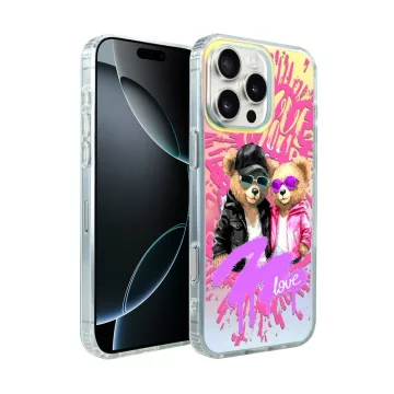 shumee Ovitek za iPhone 16 Pro Max ibizu California Sunset z MagSafe, ki spreminja barvo, Zaljubljen par, Zaljubljen par