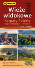 Compass Razgledni stolpi: Poljski Karpati. Češko in slovaško obmejno območje. Turistični zemljevid. Izdaja 2023. Kompas