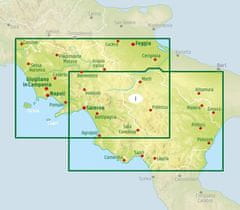 Freytag & Berndt Campania, Basilicata. Neapelj, Salerno, Potenza. Cestni in turistični zemljevid. Izdaja 2025. Freytag & Berndt