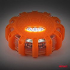 AMIO Avtomobilska zasilna svetilka s funkcijo bliskavice, 12SMD+3SMD, 650mAh (baterija), oranžna lučka, amio-04829