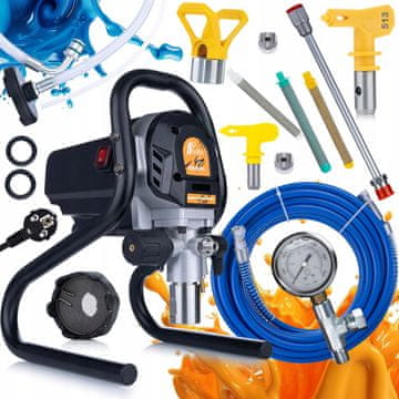Rosfix Rosfix Rosfix EcoFlow 1200 lakirna enota, 1,7 l/min, 1200 W + šoba 513 + 3x filter 30, 60, 100 + sulica 30 cm