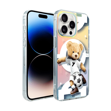 shumee Ovitek za iPhone 14 Pro Max Ibizu California Sunset z MagSafe, spreminjajoča se barva, Football Boy, nogomet